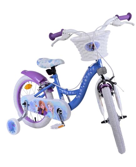 Disney Frozen 2 Kinderfiets - Meisjes - 12 inch - Blauw/Paars - Twee handremmen