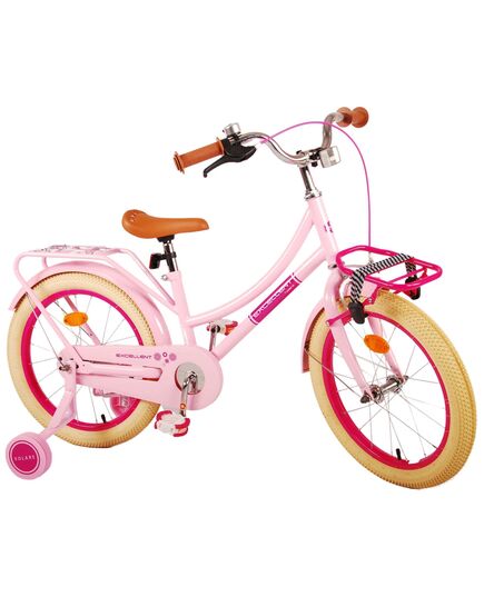 Volare Excellent Kinderfahrrad - Mädchen - 18 Zoll - Rosa - 95 % zusammengebaut