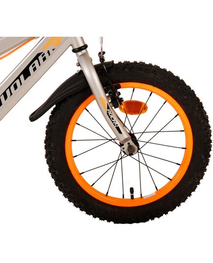 Volare Rocky Kinderfahrrad - Jungen - 16 Zoll - Grau