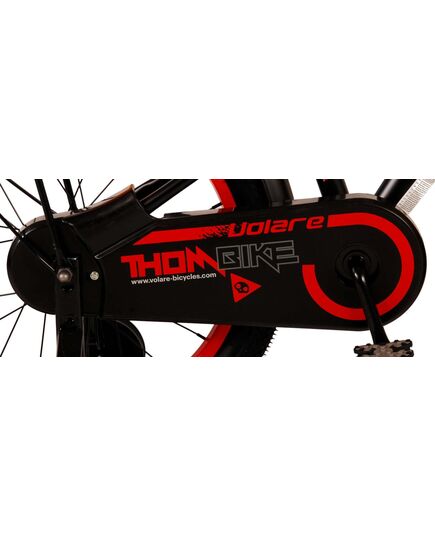 Volare Thombike Kinderfahrrad - Jungen - 18 Zoll - Schwarz Rot