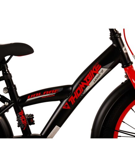 Volare Thombike Kinderfahrrad - Jungen - 18 Zoll - Schwarz Rot