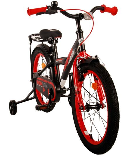 Volare Thombike Kinderfahrrad - Jungen - 18 Zoll - Schwarz Rot