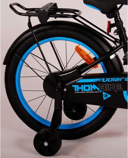 Volare Thombike Kinderfahrrad - Jungen - 18 Zoll - Schwarz Blau
