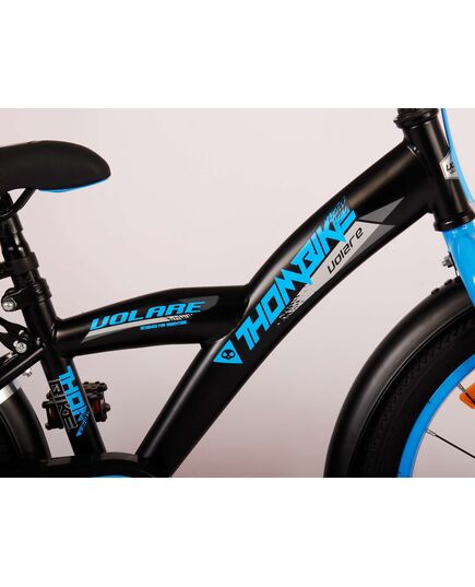 Volare Thombike Kinderfahrrad - Jungen - 18 Zoll - Schwarz Blau