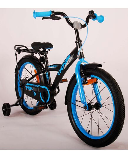 Volare Thombike Kinderfahrrad - Jungen - 18 Zoll - Schwarz Blau