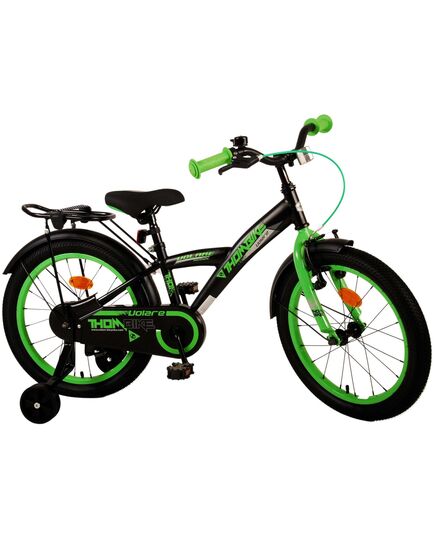 Volare Thombike Kinderfahrrad - Jungen - 18 Zoll - Schwarz Grün