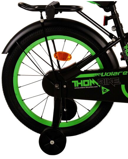 Volare Thombike Kinderfahrrad - Jungen - 18 Zoll - Schwarz Grün