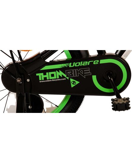 Volare Thombike Kinderfahrrad - Jungen - 18 Zoll - Schwarz Grün