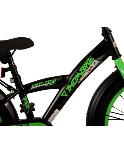 Volare Thombike Kinderfahrrad - Jungen - 18 Zoll - Schwarz Grün