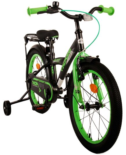 Volare Thombike Kinderfahrrad - Jungen - 18 Zoll - Schwarz Grün