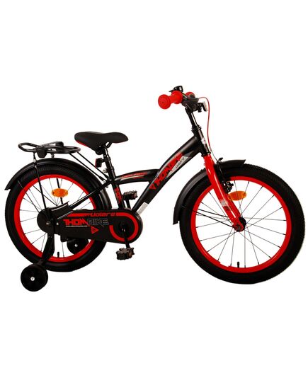 Volare Thombike Kinderfahrrad - Jungen - 18 Zoll - Schwarz Rot