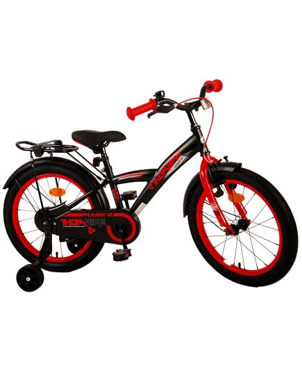 Volare Thombike Kinderfahrrad - Jungen - 18 Zoll - Schwarz Rot