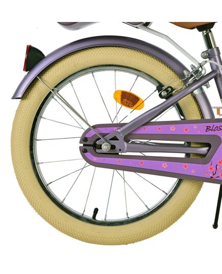 Volare Blossom Kinderfahrrad - Mädchen - 18 Zoll - Lila - Zwei Handbremsen