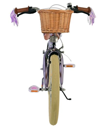 Volare Blossom Kinderfahrrad - Mädchen - 18 Zoll - Lila - Zwei Handbremsen