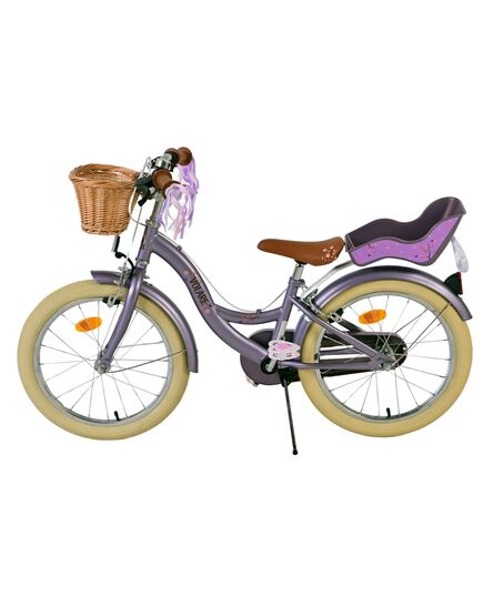 Volare Blossom Kinderfahrrad - Mädchen - 18 Zoll - Lila - Zwei Handbremsen
