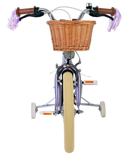 Volare Blossom Kinderfahrrad - Mädchen - 16 Zoll - Lila - Zweihandbremsen [CLONE]