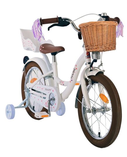 Volare Blossom Children's Bicycle - Girls - 16 inch - White