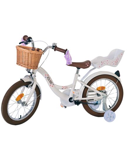 Volare Blossom Children's Bicycle - Girls - 16 inch - White