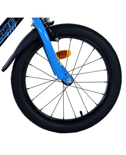 Volare Sportivo Kinderfahrrad - Jungen - 18 Zoll - Blau Schwarz - Zwei Handbremsen