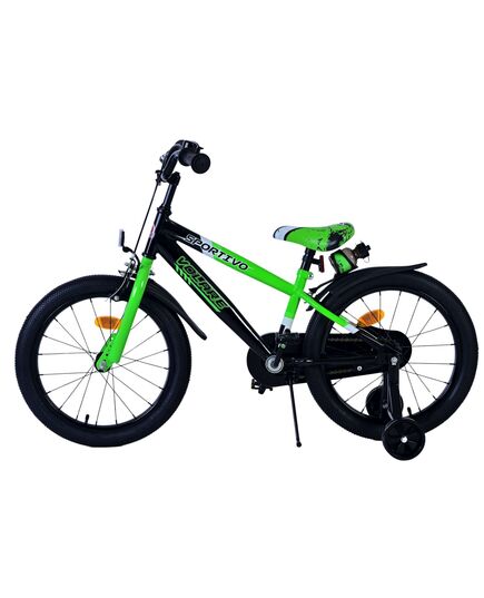 Volare Sportivo Kinderfahrrad - Jungen - 18 Zoll - Grün Schwarz