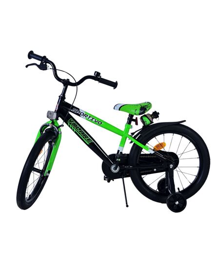 Volare Sportivo Kinderfahrrad - Jungen - 18 Zoll - Grün Schwarz