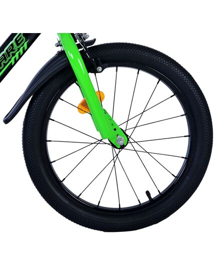 Volare Sportivo Kinderfahrrad - Jungen - 18 Zoll - Grün Schwarz - Zwei Handbremsen
