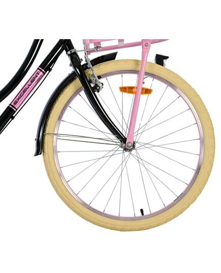Volare Excellent Kinderfahrrad – Mädchen – 24 Zoll – Schwarz – 3 Gänge