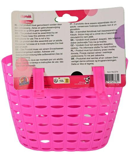 Disney Minnie Plastic Mandje - Meisjes - Roze