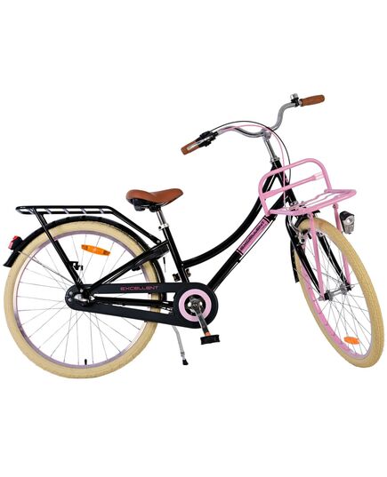 Volare Excellent Kinderfahrrad – Mädchen – 24 Zoll – Schwarz – 3 Gänge