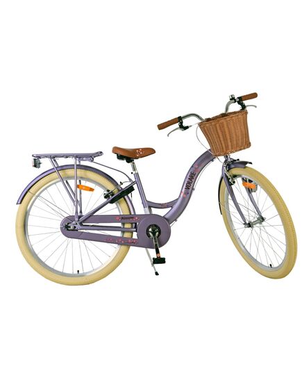 Volare Blossom Kinderfahrrad - Mädchen - 26 Zoll - Lila - Zwei Handbremsen