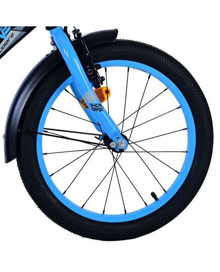 Rower dziecięcy Volare Thombike - chłopcy - 18 cali - czarno-niebieski