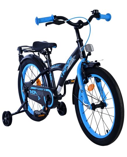 Rower dziecięcy Volare Thombike - chłopcy - 18 cali - czarno-niebieski