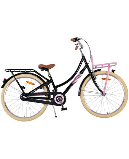 Volare Excellent Kinderfahrrad – Mädchen – 24 Zoll – Schwarz – 3 Gänge