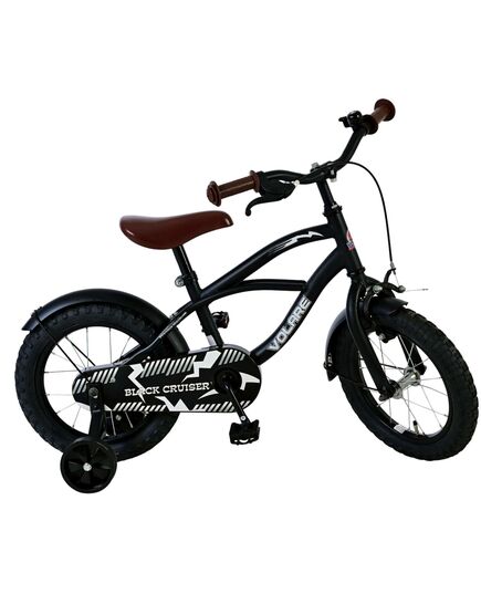 Volare Black Cruiser Kinderfiets - Jongens - 14 inch - Zwart - 95% afgemonteerd