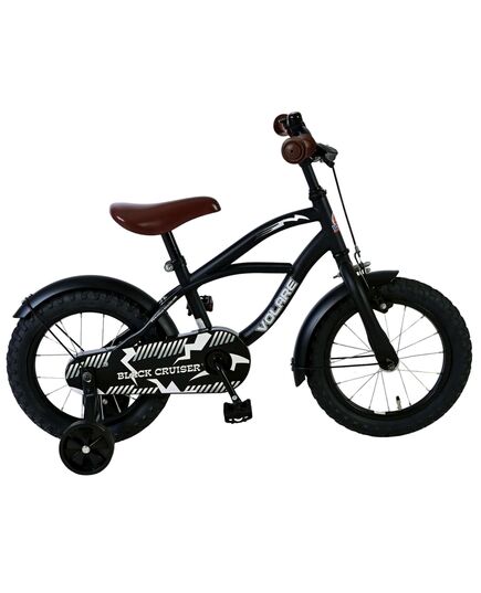 Volare Black Cruiser Kinderfiets - Jongens - 14 inch - Zwart - 95% afgemonteerd