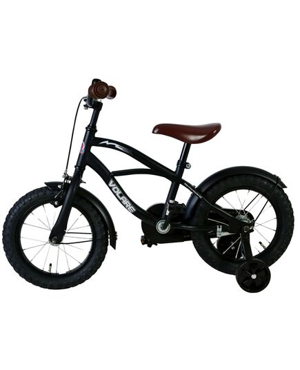Volare Black Cruiser Kinderfiets - Jongens - 14 inch - Zwart - 95% afgemonteerd