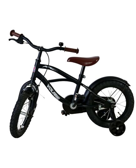 Volare Black Cruiser Kinderfiets - Jongens - 14 inch - Zwart - 95% afgemonteerd