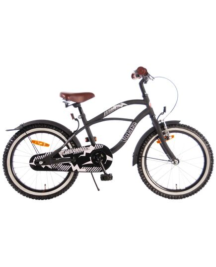 Volare Black Cruiser Kinderfahrrad - Jungen - 18 Zoll - Schwarz - 95% zusammengebaut