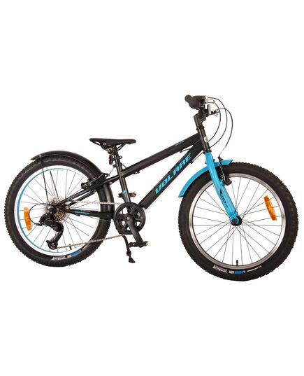 Volare Rocky Kinderfahrrad – 20 Zoll – Blau Schwarz – 85 % montiert – 6 Gänge – Prime Collection
