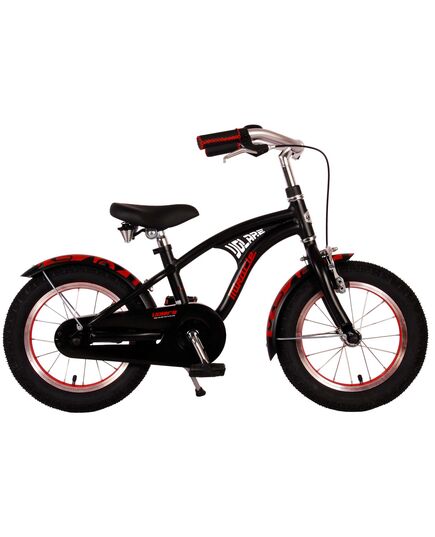 Volare Miracle Cruiser Kinderfahrrad - Jungen - 14 Zoll - Mattschwarz - Prime Collection
