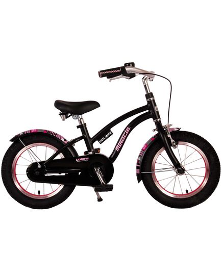 Volare Miracle Cruiser Kinderfahrrad - Mädchen - 14 Zoll - Mattschwarz - Prime Collection