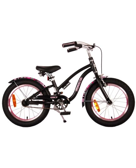 Volare Miracle Cruiser Kinderfahrrad - Mädchen - 16 Zoll - Mattschwarz - Prime Collection