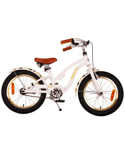 Volare Miracle Cruiser Kinderfahrrad - Mädchen - 16 Zoll - Weiß - Prime Collection