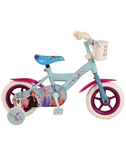 Disney Frozen 2 Kinderfahrrad - Mädchen - 10 Zoll - Blau / Lila