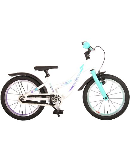 Volare Glamour Kinderfahrrad - Mädchen - 16 Zoll - Perlmutt Mintgrün - Prime Collection