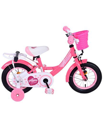 Volare Ashley Kinderfahrrad – Mädchen – 12 Zoll – Rot/Rosa