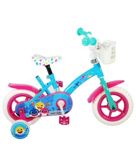 Ocean Kinderfahrrad - Unisex - 10 Zoll - Rosa Blau - Fester Gang