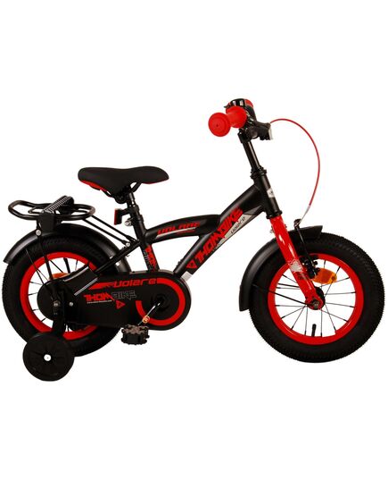 Volare Thombike Kinderfahrrad – Jungen – 12 Zoll – Schwarz Rot