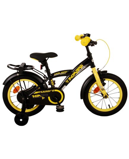 Volare Thombike Kinderfahrrad – Jungen – 14 Zoll – Schwarz Gelb