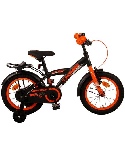 Volare Thombike Kinderfahrrad – Jungen – 14 Zoll – Schwarz Orange